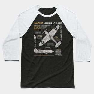 Hawker Hurricane Baseball T-Shirt